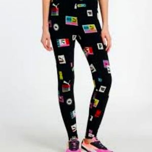 Puma Brand Love Printed Leggings-Small #1644